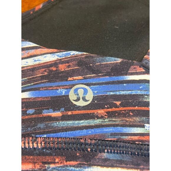 Lululemon Time To Sweat Bra Hinshu Alpine Multi Striped Size 6? - Picture 5 of 5